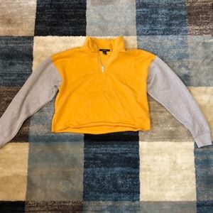 Forever 21 Cropped 3/4 Zip